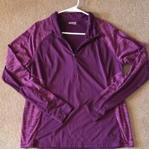 Danskin Now Women's Long Sleeve Top in Deep Purple